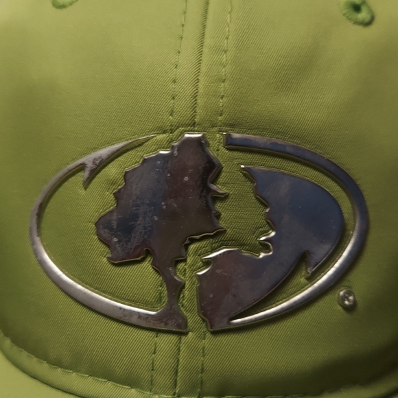 Mossy Oak Bright Green Neon Adjustable Mesh Structured Adult Baseball Cap - Picture 8 of 10